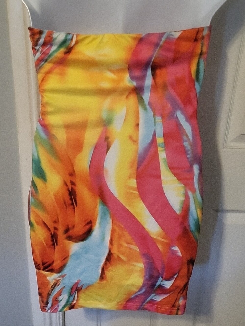 SHEIN Vibrant Multicolor Strapless Bodycon Mini Dress - Picture 11 of 12